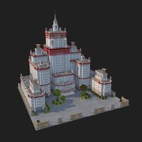 RTS (2015). USSR HQ lowpolymodel, low-poly, lowpoly, gameart