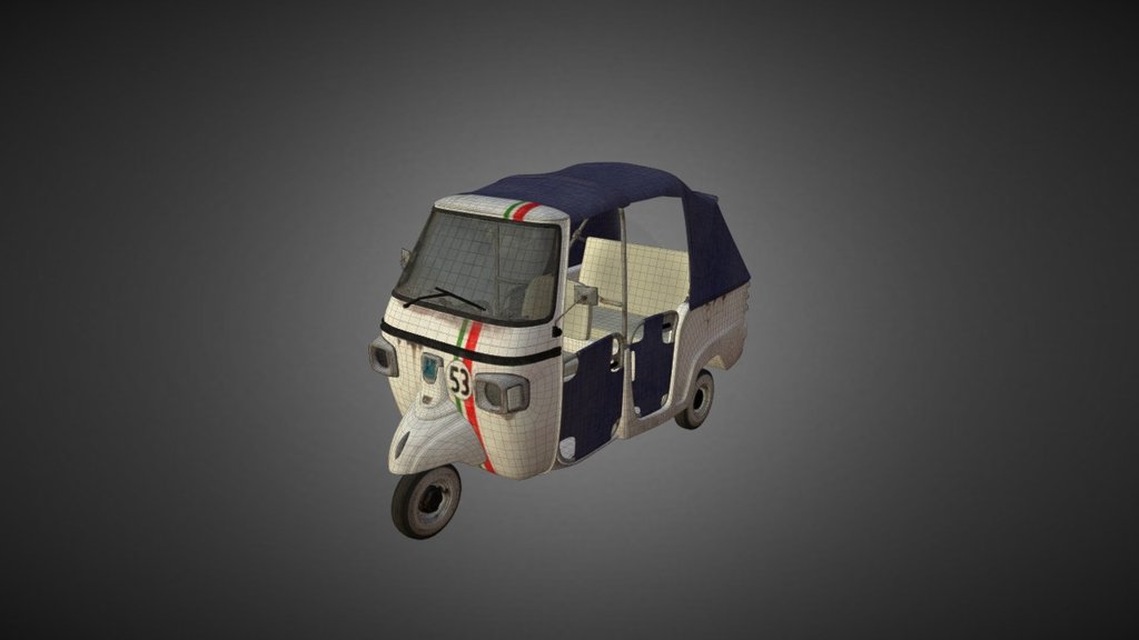 Herbie TukTuk - Tuktuk Web - 3D model by emanuele_maggio 3d model