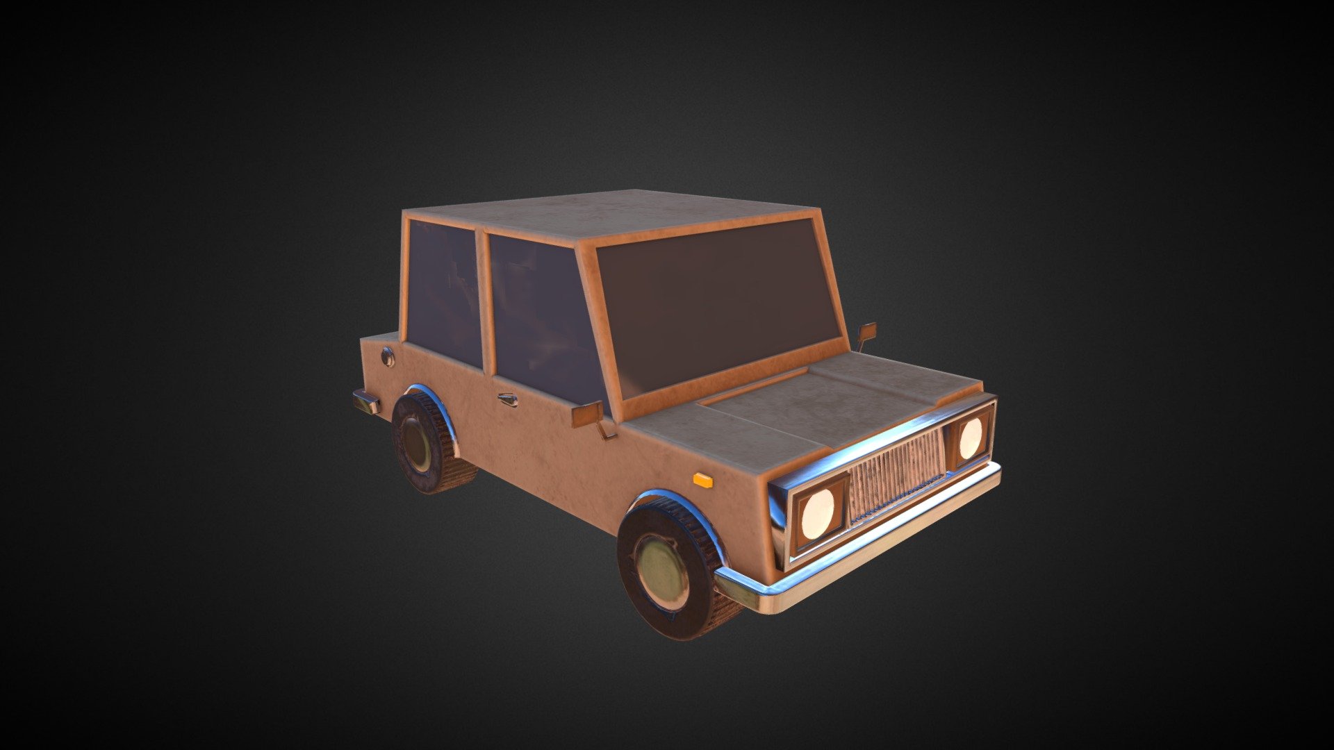 Low Poly Cartoon Car Model ideal for stylized scenes - Low Poly Cartoon Car - Buy Royalty Free 3D model by Methexis Studios (@methexistudios) 3d model