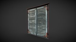Old Croatian Wooden Window 3D Scan
