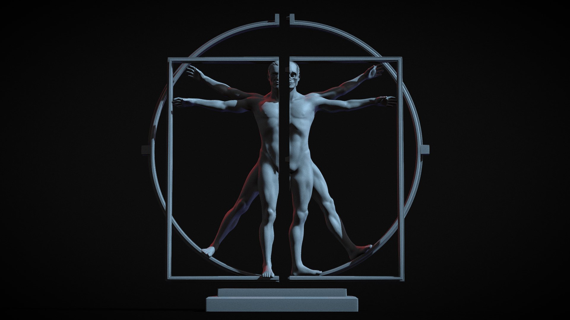 Format: STL watertight, merged.
v3 and v4 added with cuts and joints. (additional files)

Made in #Zbrush .

Let me know if you have any requests.

Enjoy! - The Vitruvian Man - omsx - (cuts) - Buy Royalty Free 3D model by Omassyx 3d model
