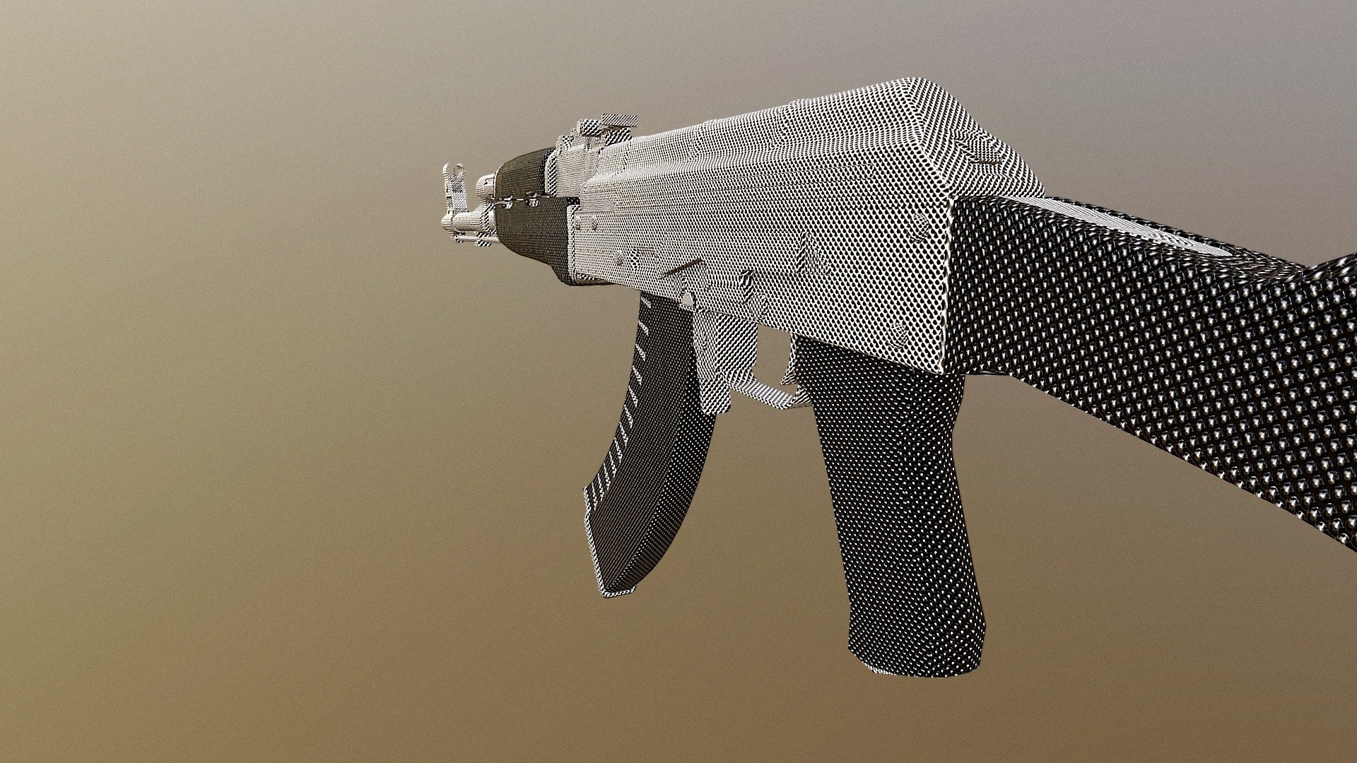 My lastest CSGO skin that I worked hard on. Link: http://steamcommunity.com/sharedfiles/filedetails/?id=1092099702 - Ak47 | Contrast - 3D model by CXyber 3d model