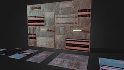 Rusty Modular Sci-Fi Walls
