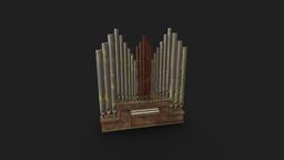 Game Assets / Old Organ organ, cathedrale, orgue, gameasset, church