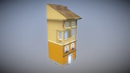 Old House 4 exterior, old, unity, unity3d, architecture, game, gameart, house, city, village, gameready, environment