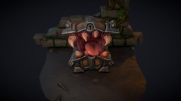 Chest mimic monster for game (Animated)