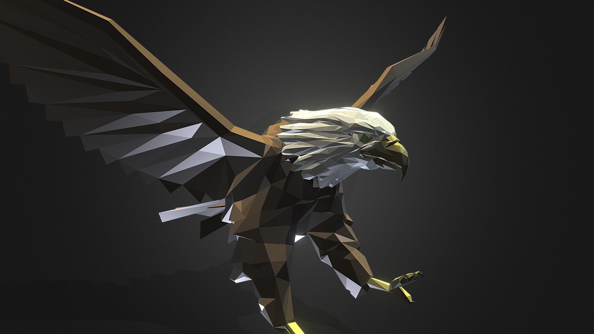 Pixeled Eagle - Pixeled Eagle - Download Free 3D model by Al-Deezel (@Al-dezel) 3d model
