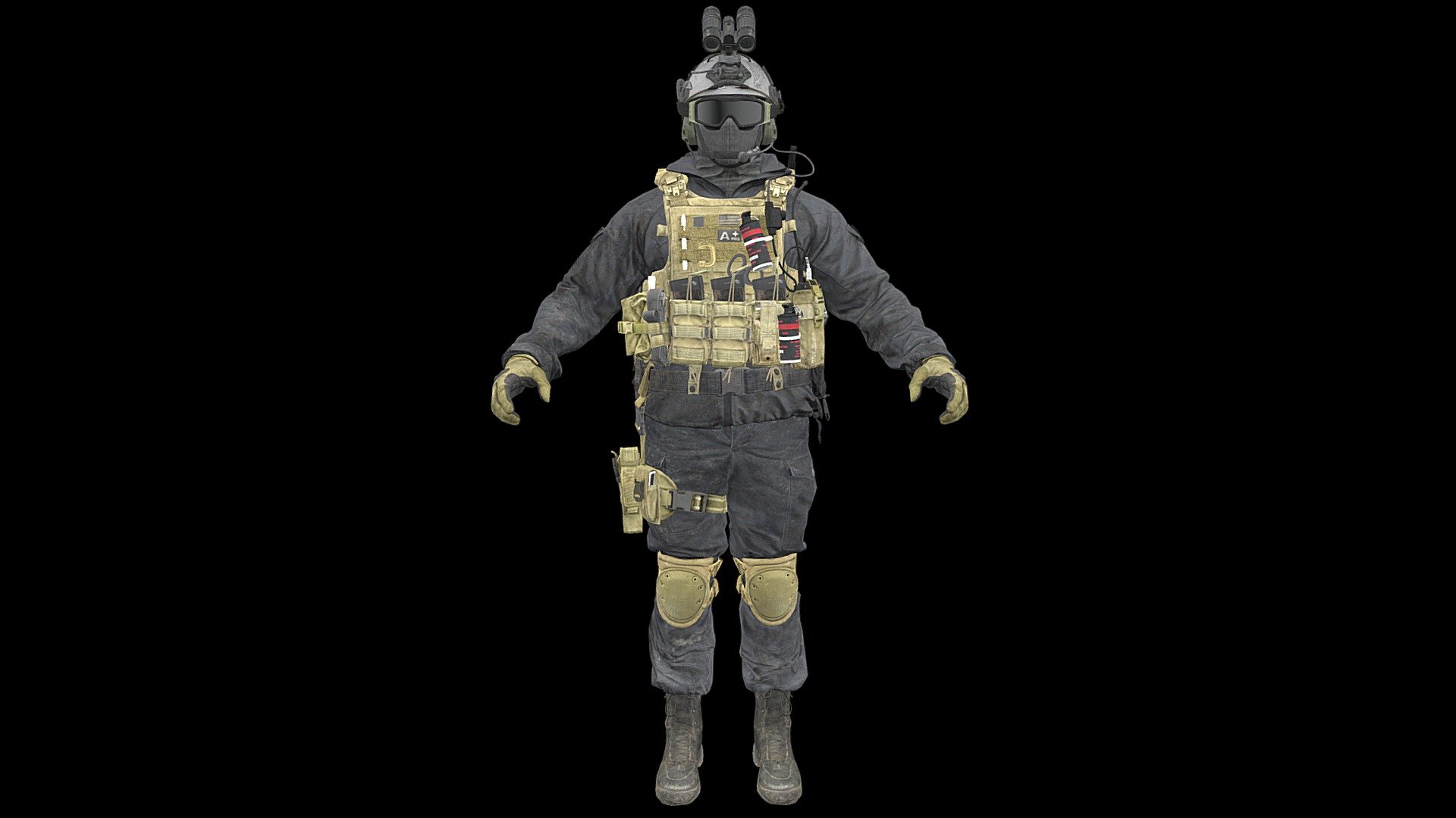 Call of Duty Modern Warfare 2019 - Mil-Sim: Shadow Company III - Modern Warfare 2019 - Mil-Sim Shadow Company III - 3D model by 3XtrEmE 3d model