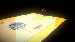 Golden State Warriors Home Court court, basketball, stephen, state, vr, kevin, golden, curry, experience, nba, durant, 5minutemodels, home, warriors