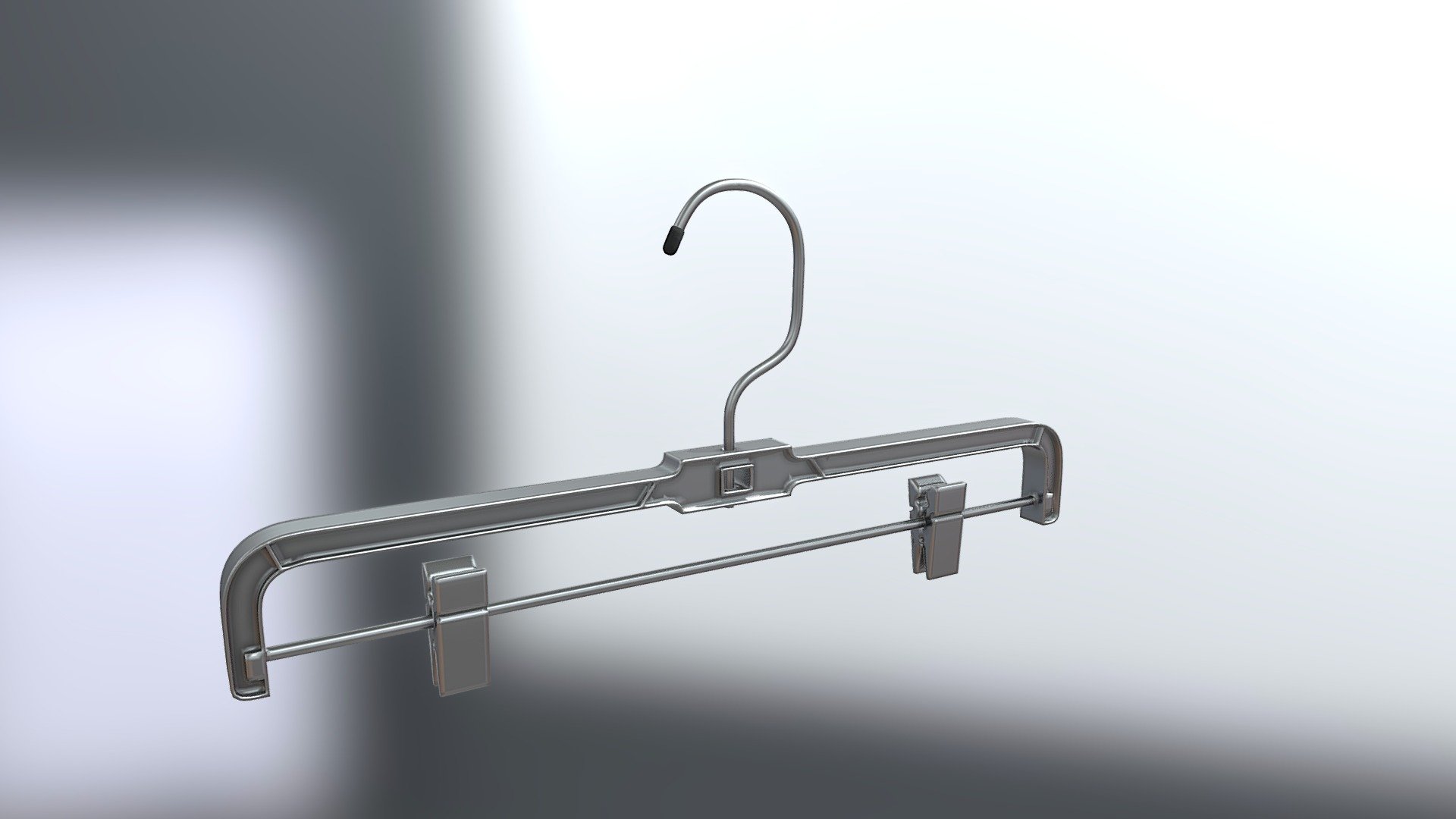 A Metal Hanger I made suitable for pants or bottoms - Metal Hanger (Pants) - Buy Royalty Free 3D model by veryveig 3d model