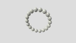 Pearl Bracelet pearl, blender3d-beginner, bracelet