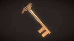 The MTR Magic Key key, carolina, low-poly, simple, magic, gold