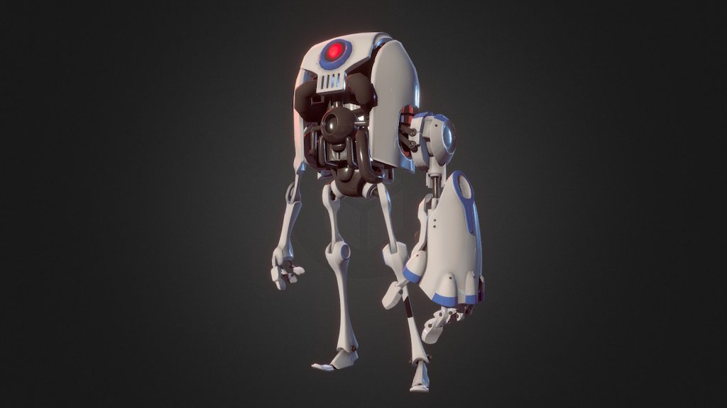 Robot 3D model - inspired from Creaturebox artists - Robot - 3D model by sebastian.cavazzoli 3d model