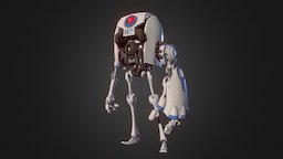 Robot bot, box, maya, 3d, blender, model, creature, concept, robot