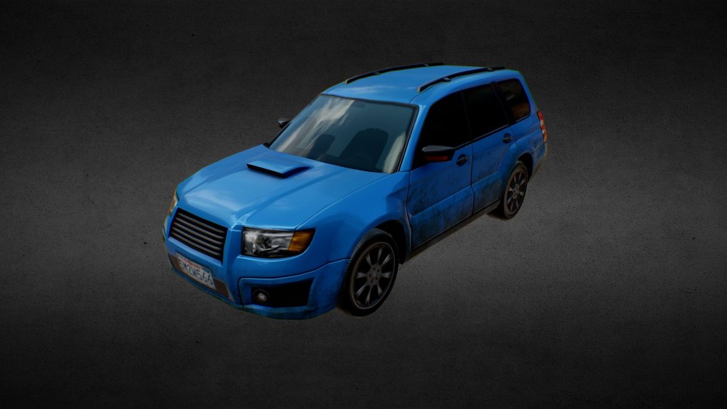3d lowpoly model: Subaru Forester - Subaru Forester - 3D model by vertexDesign 3d model