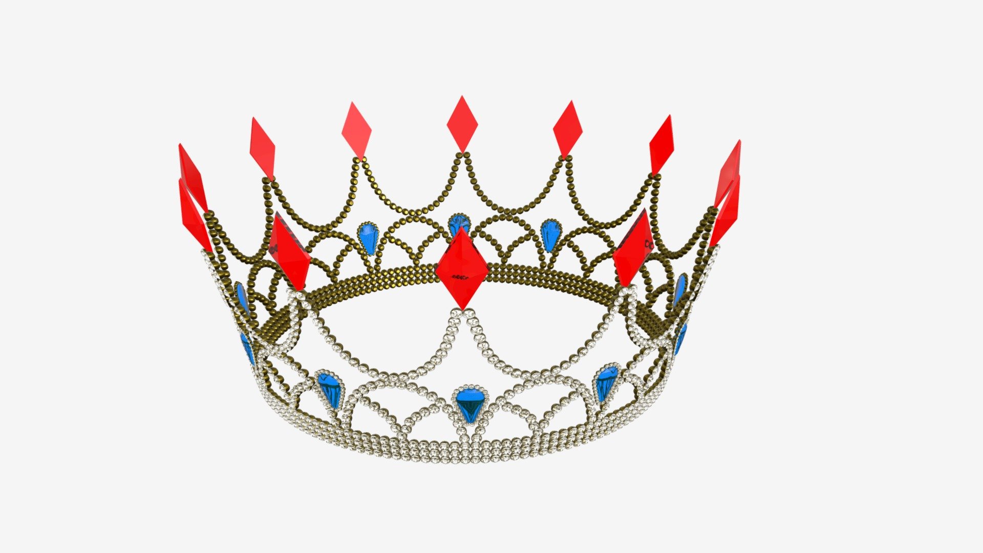 gold crown - Buy Royalty Free 3D model by HQ3DMOD (@AivisAstics) 3d model