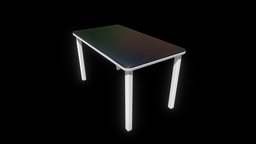 Low-Poly Table table, funiture, blender-3d, vis-all-3d, 3dhaupt, einrichtung, software-service-john-gmbh, low-poly-break-room, low-poly, interior