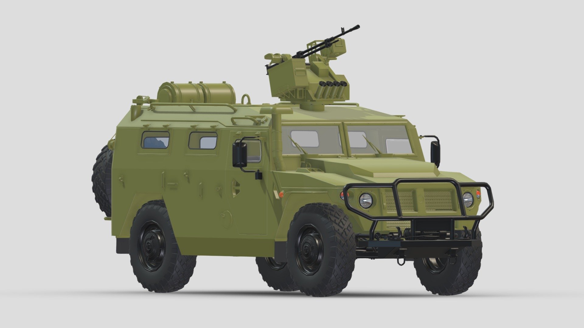 Hi, I'm Frezzy. I am leader of Cgivn studio. We are a team of talented artists working together since 2013.
If you want hire me to do 3d model please touch me at:cgivn.studio Thanks you! - GAZ Tigr Russian Military Vehicle - Buy Royalty Free 3D model by Frezzy3D 3d model