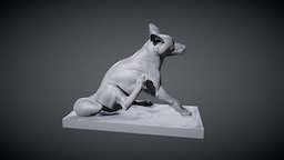 Fox Pose 02 pose, sculpting, fox, zoo, clay, wildlife, 3d, zbrush, animal, digital, sculpture