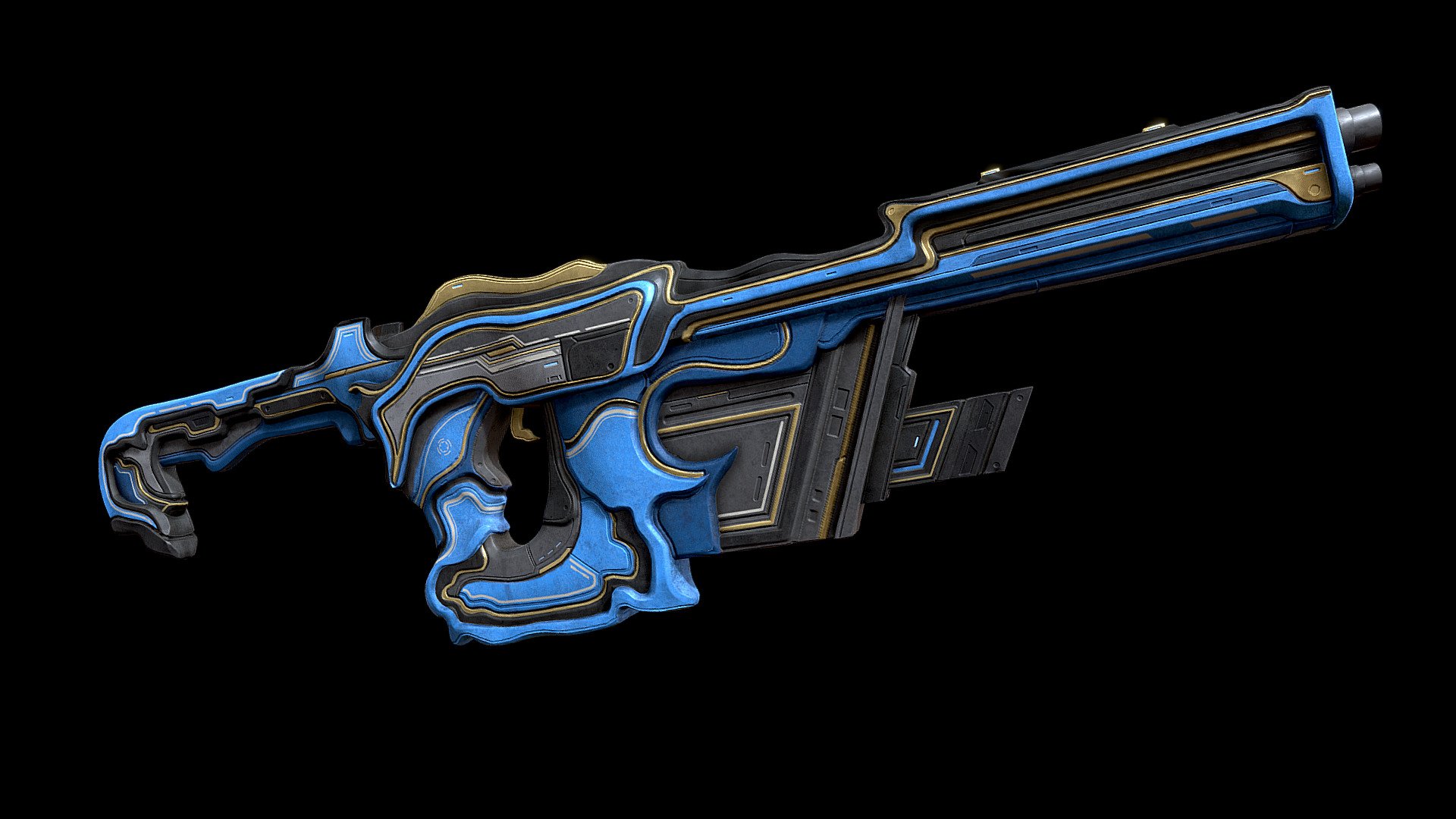 FULL-AUTO RIFLE.4K Texture 50k vertices. Completely free. Follow me for more models like this 3d model