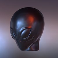 SofViCK: Alien Head that you can carve figure, toys, knives, carving, vinyl, alien