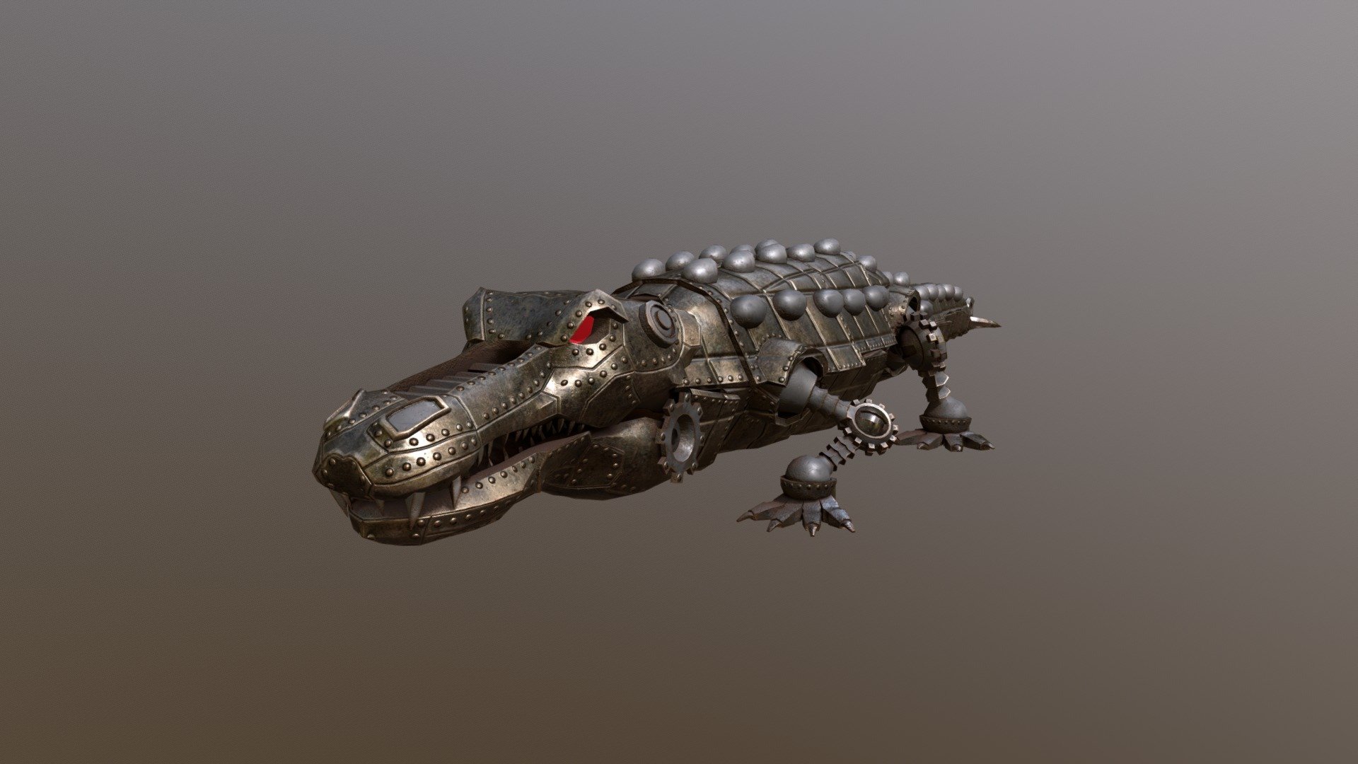 Steampunk Croco for the game “Darco - Reign of Elements” 

Now on Steam of
TP Studios

Model by me

Texture by Monsterlutz - Steampunk Croco Model - 3D model by Anakaii 3d model