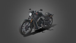 night rod tour, harley, downloadable, blender, lowpoly, free