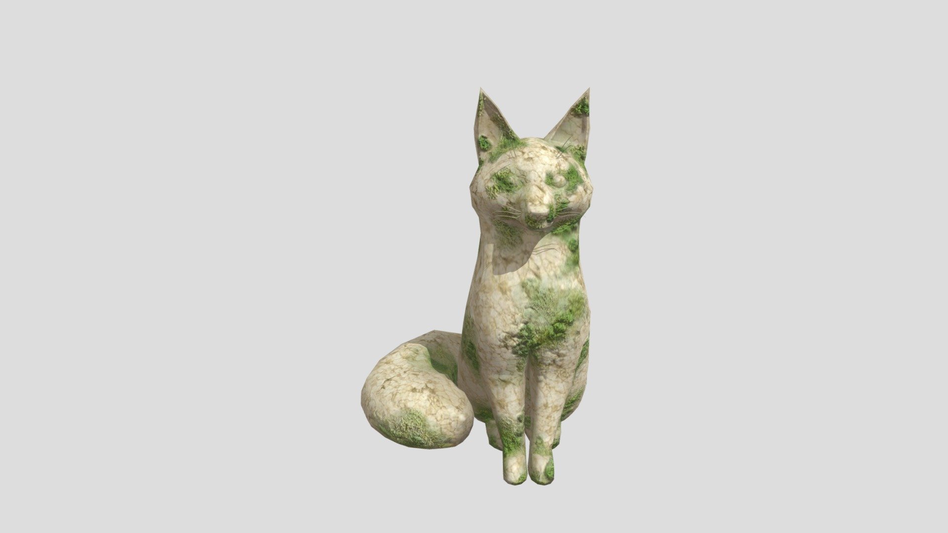 Made a little fox for my diorama but didn't like the original texturing so I made it into a statue 3d model