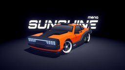 ARCADE: "Sunshine" Muscle Car retro, cyber, pack, muscle-car, vehicle, futuristic