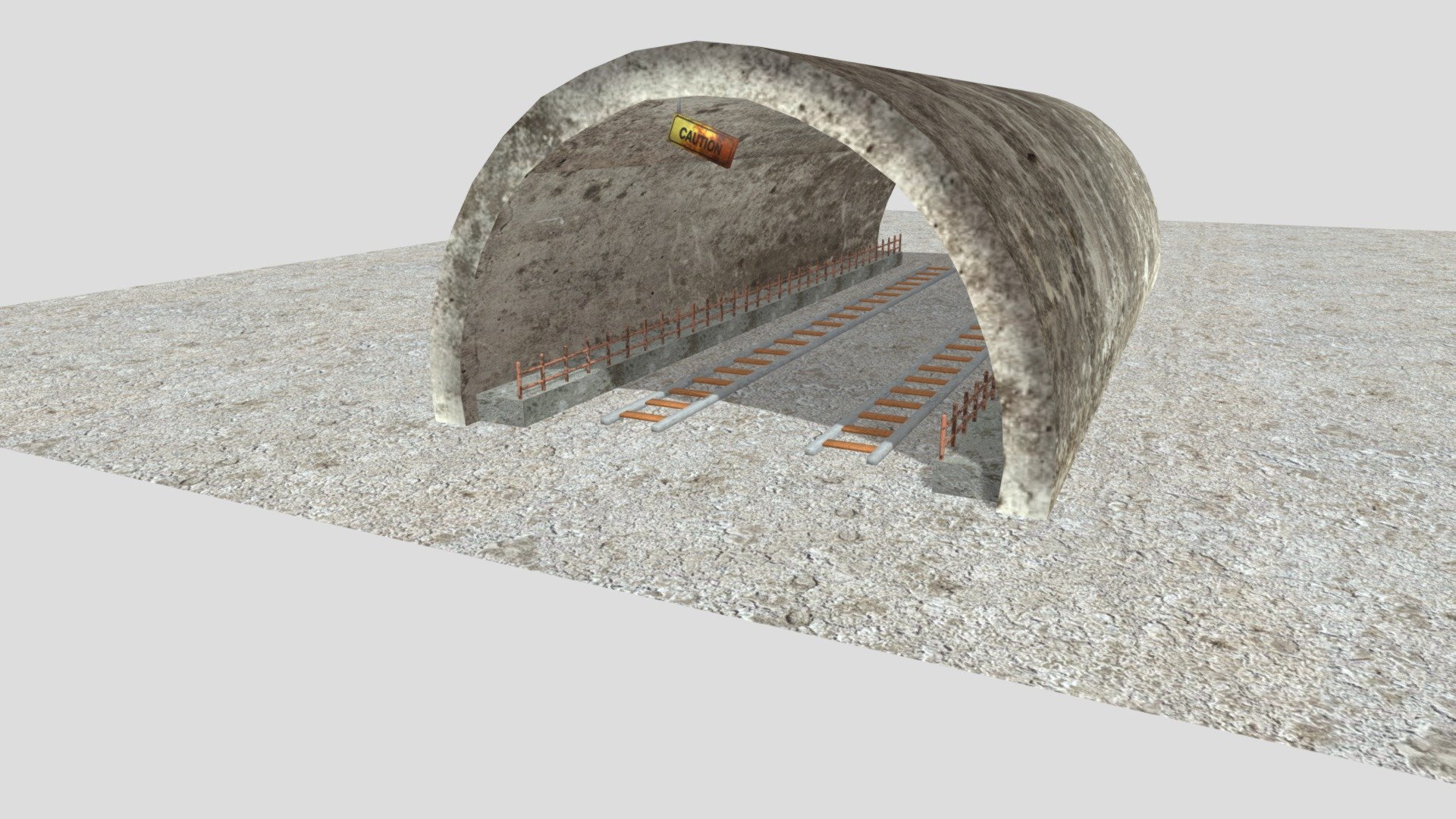 This is my first 3d model create on Blender. I hope you like it You can download it here :   -link removed- - Railway Tunnel - Buy Royalty Free 3D model by Alessio De Luca (@alessio.deluca) 3d model