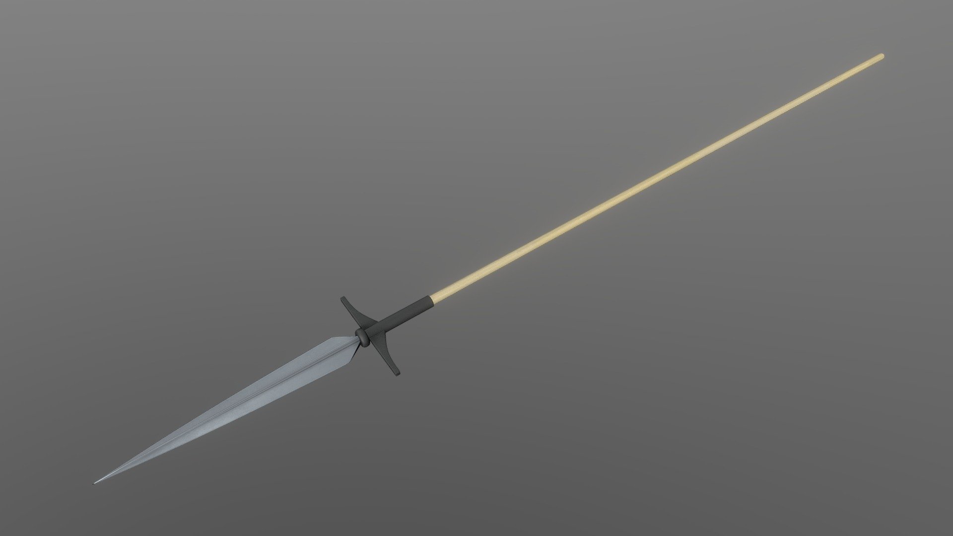 Boar Spear A
Bring your project to life with this low poly 3D model of an Boar Spear. Perfect for use in games, animations, VR, AR, and more, this model is optimized for performance and still retains a high level of detail.


Features



Low poly design with 2,532 vertices

4,994 edges

2,468 faces (polygons)

4,936 tris

2k PBR Textures and materials

File formats included: .obj, .fbx, .dae, .stl


Tools Used
This Boar Spear low poly 3D model was created using Blender 3.3.1, a popular and versatile 3D creation software.


Availability
This low poly Boar Spear 3D model is ready for use and available for purchase. Bring your project to the next level with this high-quality and optimized model 3d model