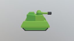 Tank Low Poly tank, low-poly, vehicle, lowpoly