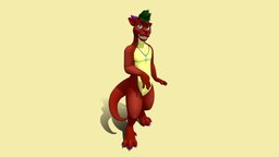 Kayron VRChat Avatar lizard, anthro, anthropomorphic, furry, kobold, vrchat, dragon, noai