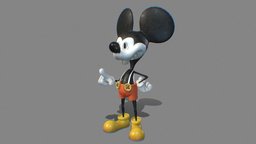 Mickey Mouse fanart, mouse, disney, mickeymouse, mickey-mouse, disneycharacters, character, model3d, rendering