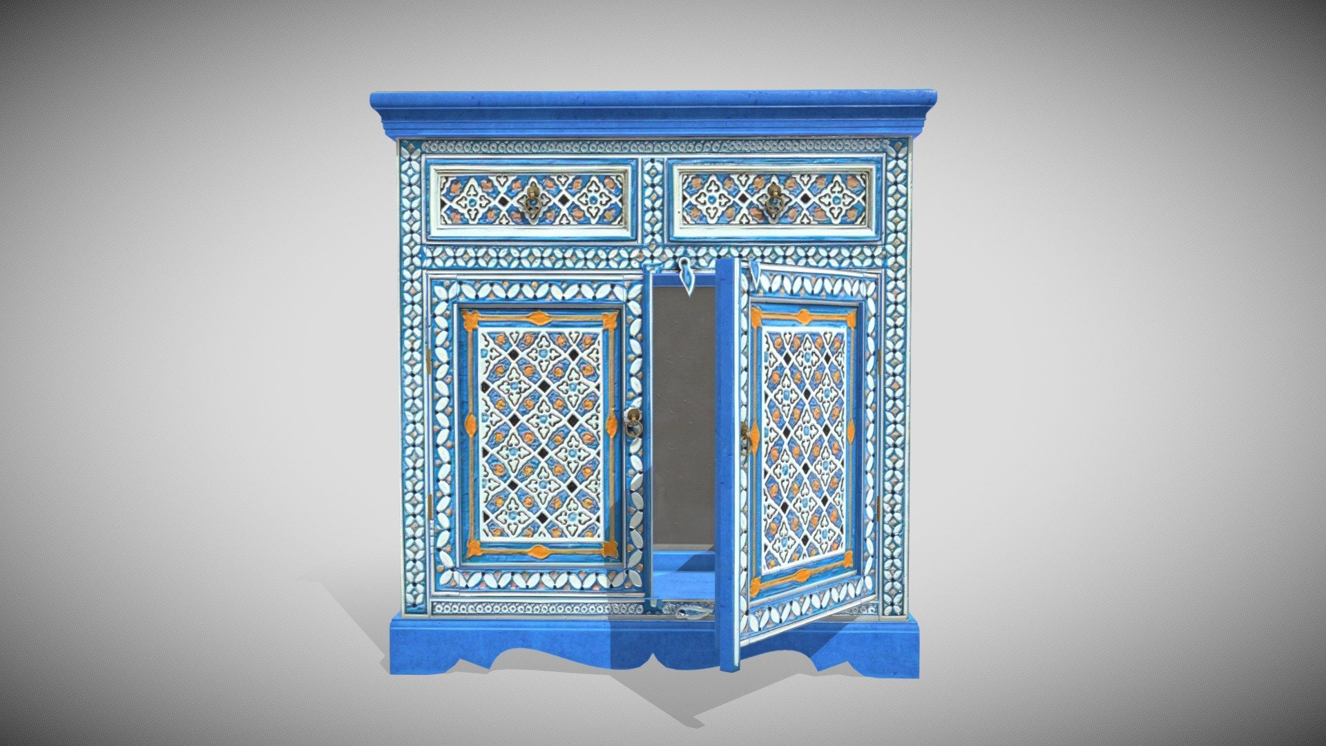 One Material PBR Metalness 4k (png)

All Quad

Openable Doors

Can be subdivided - Painted Shelf - Bluolo - Buy Royalty Free 3D model by Francesco Coldesina (@topfrank2013) 3d model