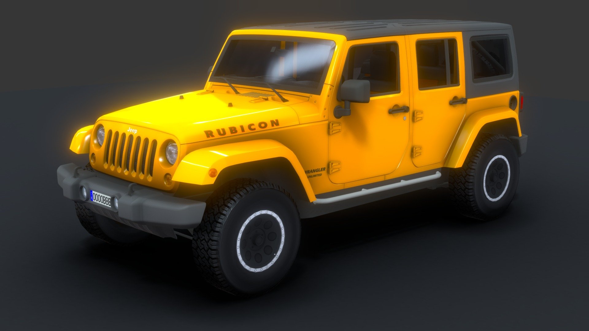 Jeep Rubicon 2012 - Buy Royalty Free 3D model by codexito 3d model