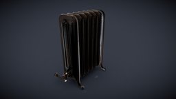 Radiator_Victorian victorian, steampunk, radiator, metal, warm