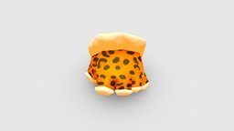 Cartoon leopard print glove reveal fingers style, wild, clothes, cheetah, print, leopard, gloves, lowpolymodel, character, handpainted, cartoon, animal, stylized, clothing