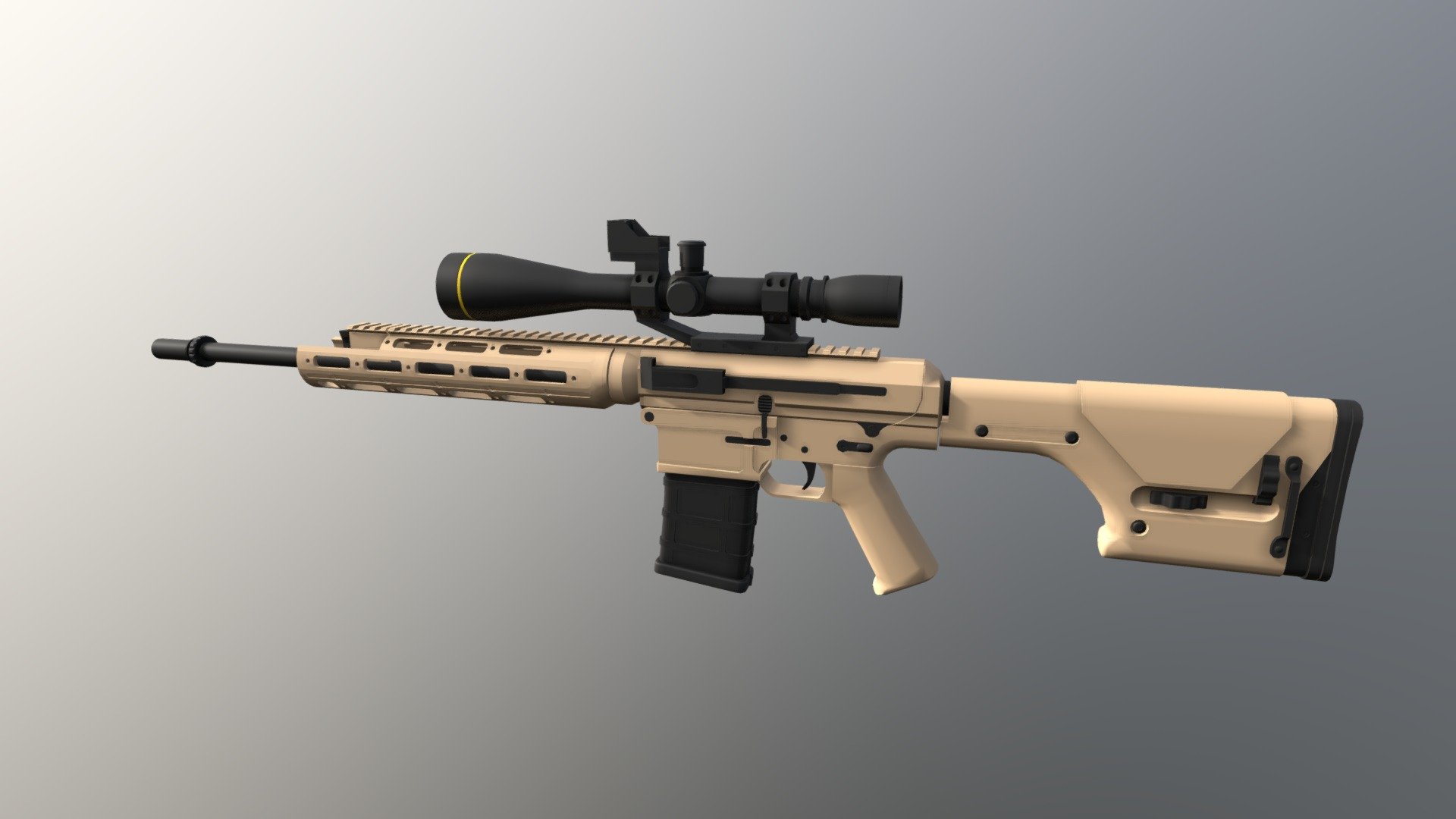 Modelled this Remington RSASS sniper/marksman rifle as part of a modding project for the Project Nas mod for Ravenfield.

Credit would be appreciated 3d model