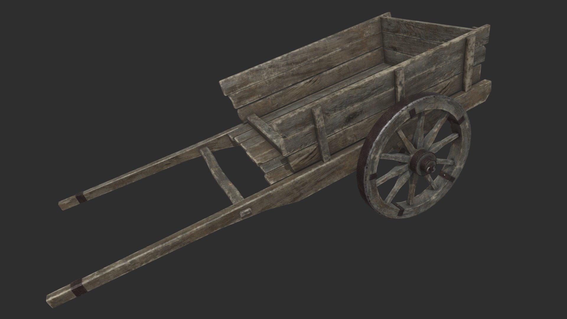 Low poly medieval cart. Ready for game.

Polygons 2097.

Texture Resolution 4096.
Unity set:
- Albedo
- Metallic
- Normal
- Occusion - Cart - 3D model by SoulTear 3d model