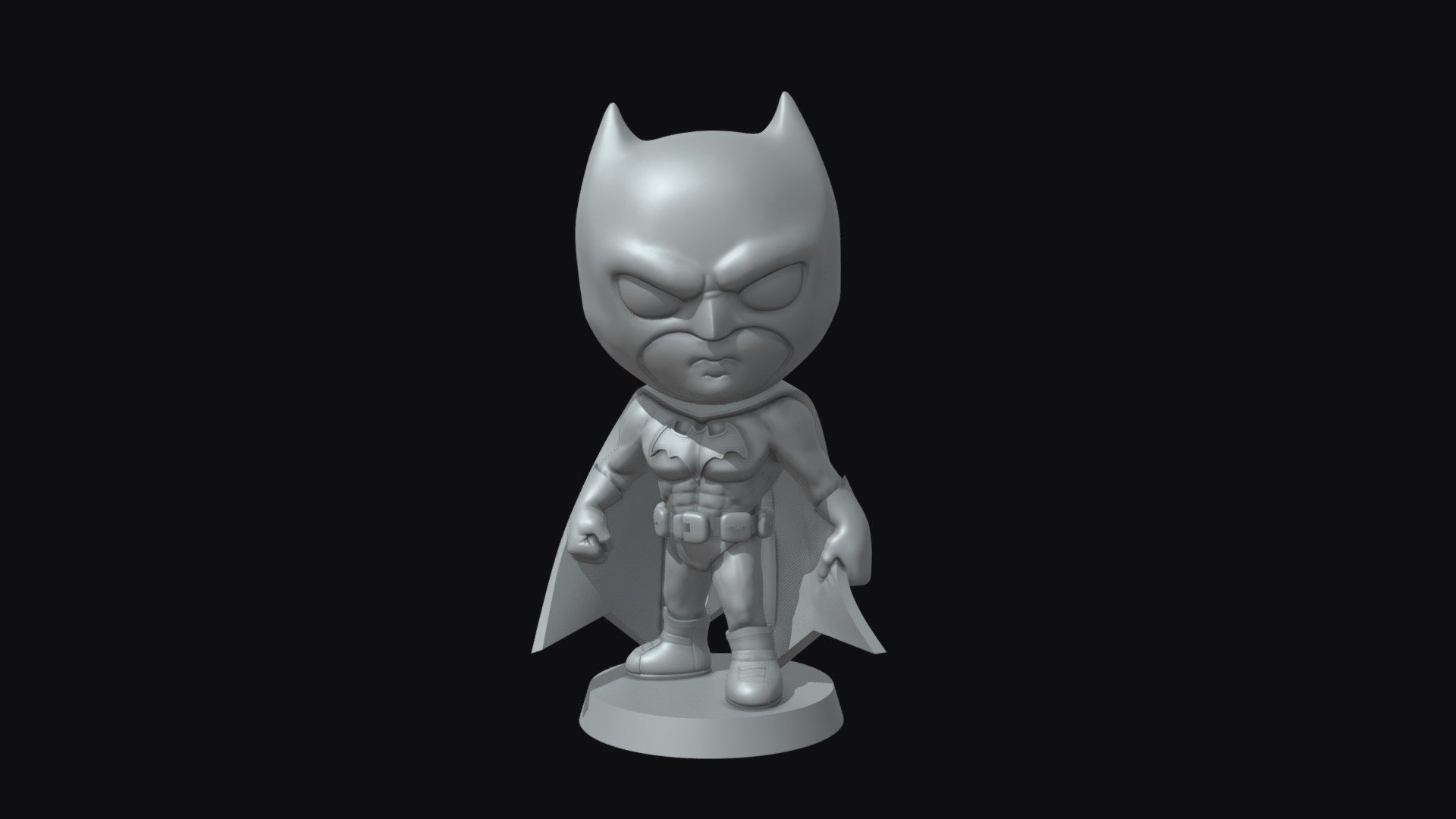 Batman figure in STL format, ready to print!!!



This file contains two versions of the batman figure:





the first is made up of the entire figure, in a single piece, more suitable for collecting




the second is the same figure but separated into three parts: torso, legs and base. Ideal for those who want to paint it more easily before gluing the pieces.



Print the one you like best, or try both! Enjoy it!! - 🦇 CHIBI BATMAN STL 🦇 - Buy Royalty Free 3D model by DiegoBlancoAres 3d model