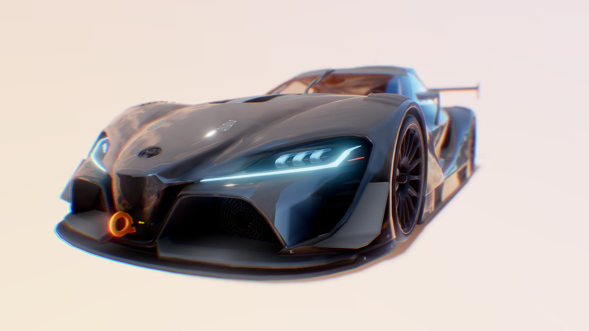 The Toyota FT-1 Vision Gran Turismo is the 8th Vision Gran Turismo concept car made by Toyota. It appears in Gran Turismo 6 (as part of Update 1.12), Gran Turismo Sport and Gran Turismo 7. It is a racing version of the Toyota FT-1, with features and designs required for pure racing competition 3d model