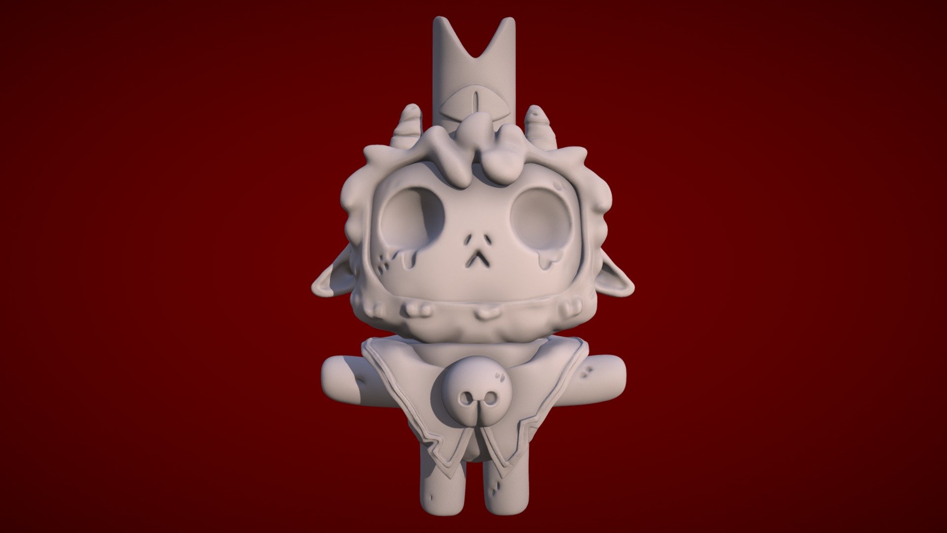 Figurine of The cult of the lamb, an indie video game from Massive Monster. 3D printable 3d model