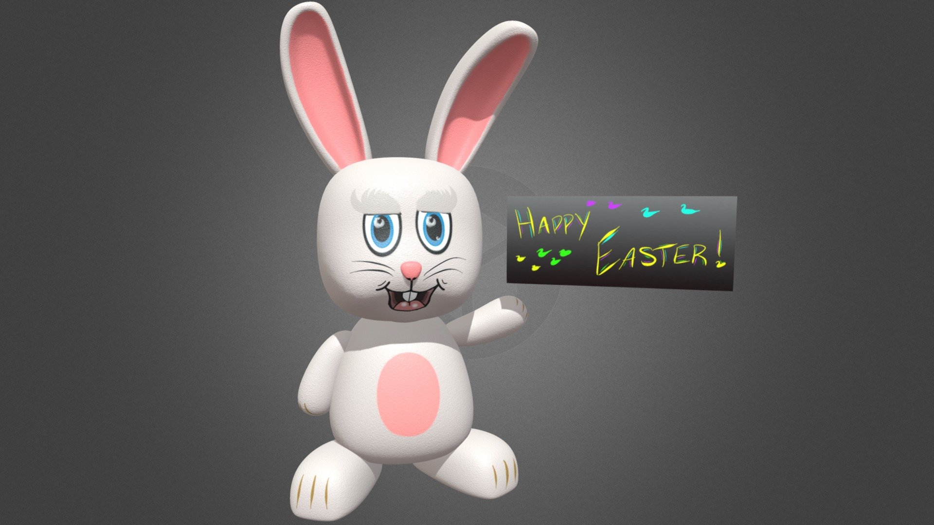 Here is my Easter Bunny submission 3d model