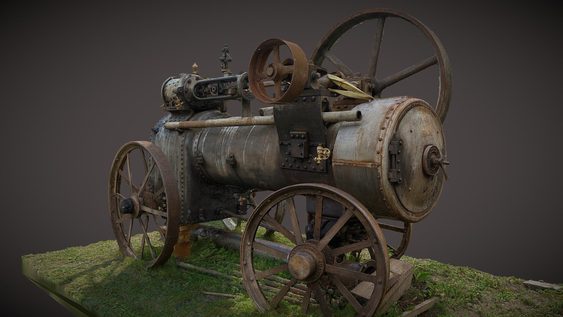 Old giant steam engine.

Photogrammetry capture created in RealityCapture from 326 images.

© Saulius Zaura www.dronepartner.lt 2022 - Old giant steam engine - 3D model by Saulius.Zaura 3d model