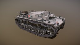 Stug III E armor, ww2, army, wwii, tanks, tank, armoured, game-ready, stug, game-asset, game-model, military-history, military-vehicle, ww2weapons, army-vehicle, game-assests, military-equipment, tank-destroyer, ww2_tanks, tank-military, stug-3, game, military, war, history