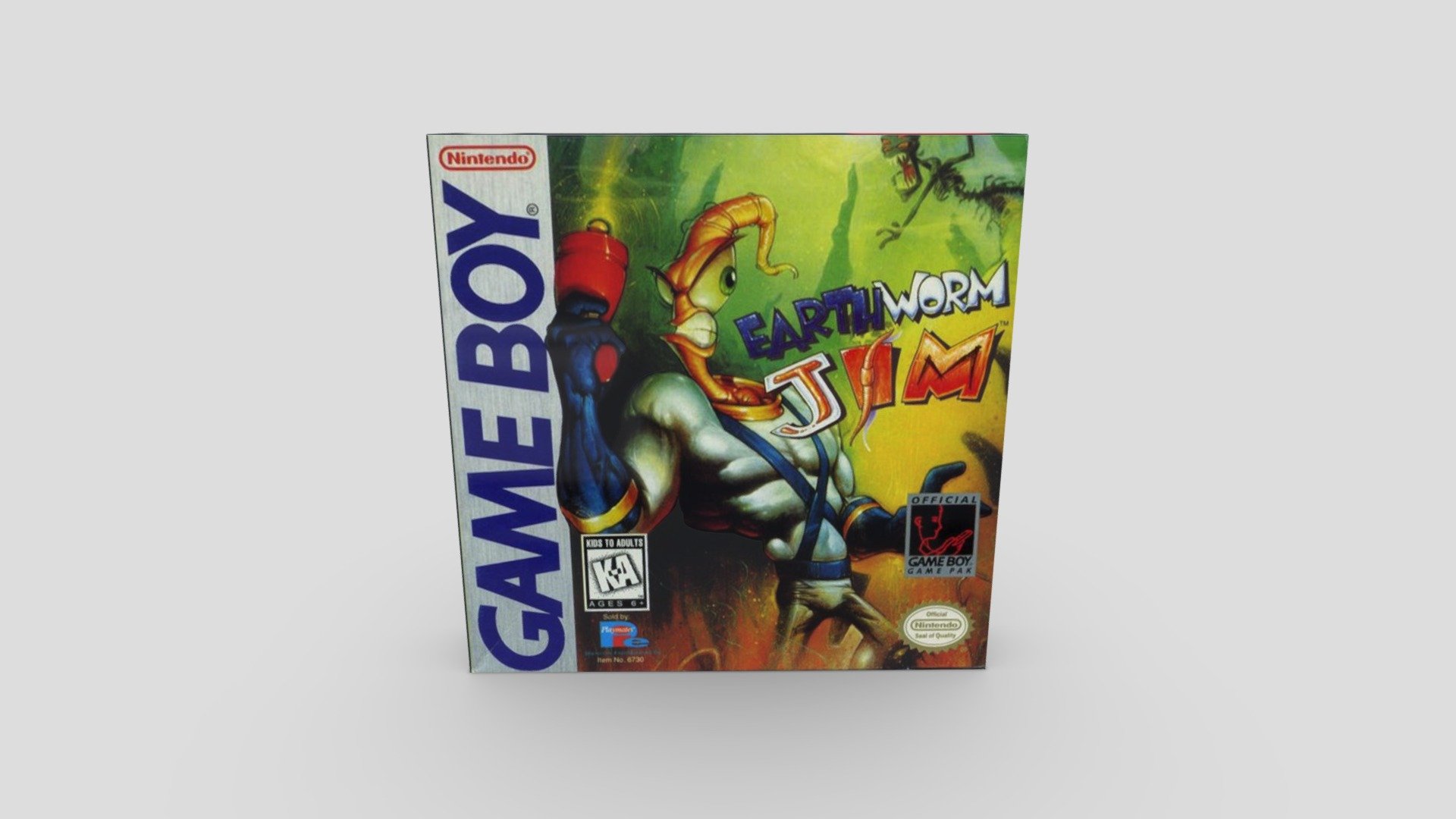 Earthworm Jim is a 1994 run and gun platform game developed by Shiny Entertainment, featuring an earthworm named Jim, who wears a robotic suit and battles evil 3d model