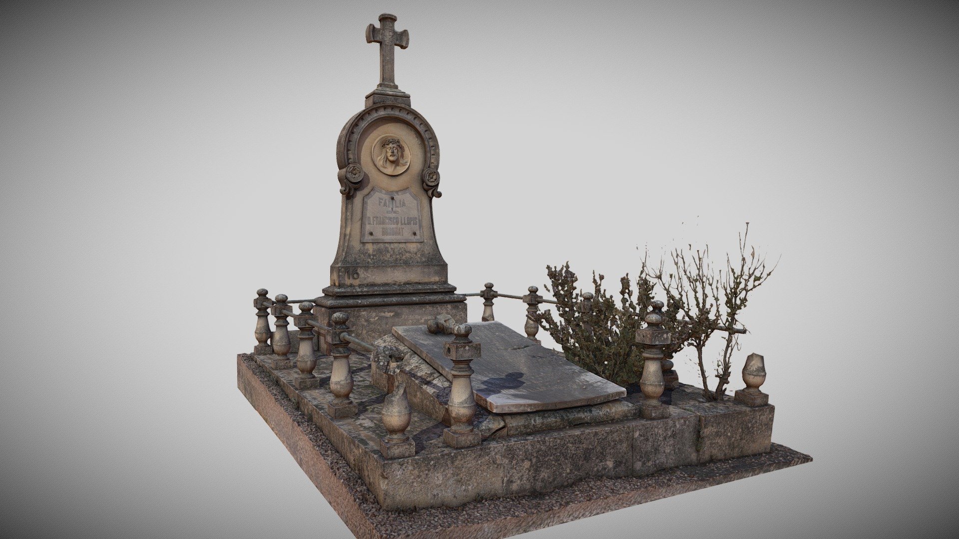 Location: Cementerio de San Antonio Abad, Alcoy (Spain)

Material: Stone

Year: 1887
 - D. Francisco Llopis Boronat Family Grave (1887) - Buy Royalty Free 3D model by Ximo Vilaplana (@ximovilaplana) 3d model