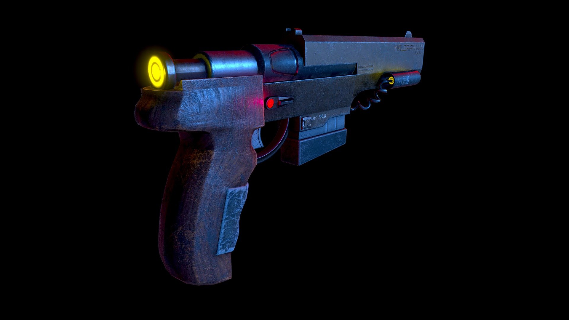 MALORIAN ARMS 2077 [ CyberPunk Gun ]

-Shooting Animation Included - MALORIAN ARMS 2077 [ CyberPunk Gun ] - Buy Royalty Free 3D model by Handrews3D 3d model