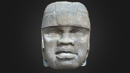 El Rey ~ Giant Olmec Head heritage, photogrammetry, 3d